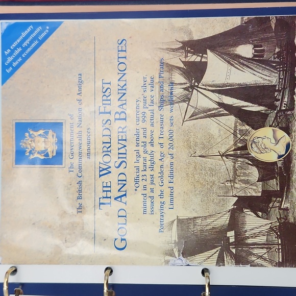 Vintage Collectible- Book of 15 Ships of $100 Gold & Silver Banknotes - Picture 3 of 4